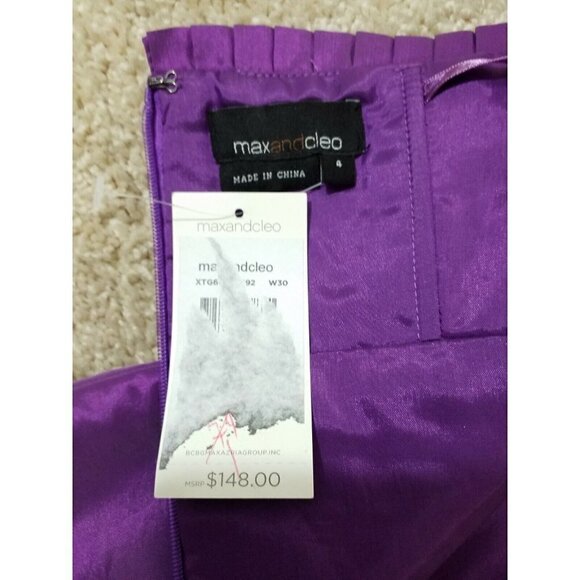 Max and Cleo~Women's Size 4~"Mulberry" Strapless Prom Party Dress NWT $148.00 - Picture 2 of 9